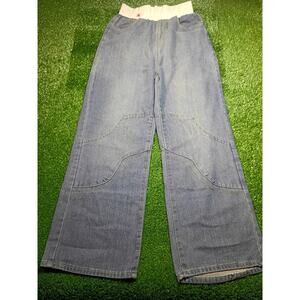 Y2K Fashion Light Wash Wide Leg Baggy Denim Jeans NWT